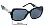 Sunglass Fix Replacement Lenses for Burberry B 4160 - 58mm Wide 