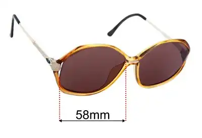 Christian Dior 2333 Replacement Lenses 58mm wide 