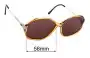 Sunglass Fix Replacement Lenses for Christian Dior 2333 - 58mm Wide 