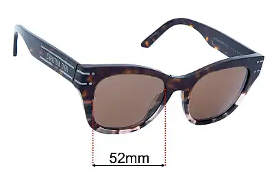 Christian Dior DiorSignature B4I Replacement Lenses 52mm wide 