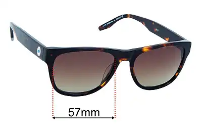 Converse CV525S Sun Rx Replacement Lenses 57mm wide 