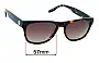 Sunglass Fix Replacement Lenses for Converse CV525S Sun Rx - 57mm Wide 