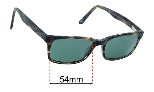 Sunglass Fix Replacement Lenses for Dirty Dog Chewie - 54mm Wide Dirty Dog Chewie Replacement Lenses 54mm wide