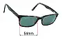 Sunglass Fix Replacement Lenses for Dirty Dog Chewie - 54mm Wide 