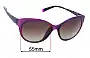 Sunglass Fix Ersatzgläser für Esprit ET17886 - 55mm Wide 