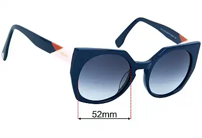 Fendi FF 0151/S Replacement Lenses 52mm wide 