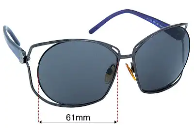 Gianfranco Ferre GF932 Replacement Lenses 61mm wide 