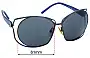 Sunglass Fix Replacement Lenses for Gianfranco Ferre GF932 - 61mm Wide 