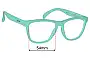 Sunglass Fix Replacement Lenses for Goodr Dinner Mint Debauchery - 53mm Wide 