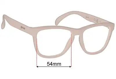 Goodr Don't Make Me Blush Replacement Lenses 53mm wide 