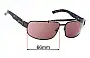 Sunglass Fix Replacement Lenses for Gucci GG1844/S - 66mm Wide 