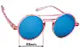 Sunglass Fix Replacement Lenses for Izipizi Glacier #G - 49mm Wide 