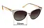 Sunglass Fix Replacement Lenses for Kate Spade Marietta/O/S - 55mm Wide 