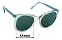 Sunglass Fix Replacement Lenses for Margutta Design 2111 - 55mm Wide 