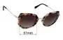 Sunglass Fix Replacement Lenses for Miu Miu MU02XS - 51mm Wide 