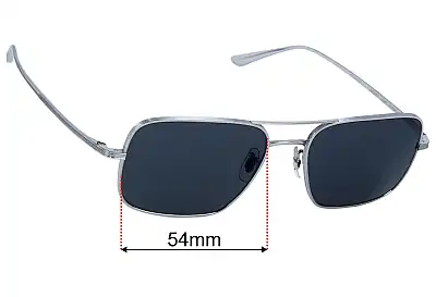 Oliver Peoples OV1246ST Victory LA Replacement Lenses 54mm wide 