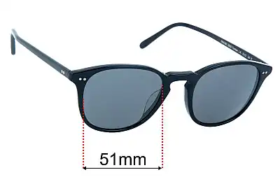 Oliver Peoples OV5414SU Forman L.A Replacement Lenses 51mm wide 