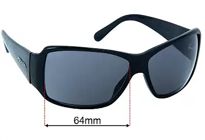 Prada SPR09G Replacement Lenses 64mm wide 