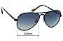 Sunglass Fix Lentes de Repuesto para Ray-Ban RB3925 Aviator Max - 62mm Wide 