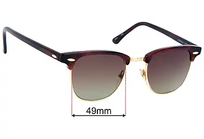 Serengeti 6277F Drivers Clubmaster Replacement Lenses 49mm wide 