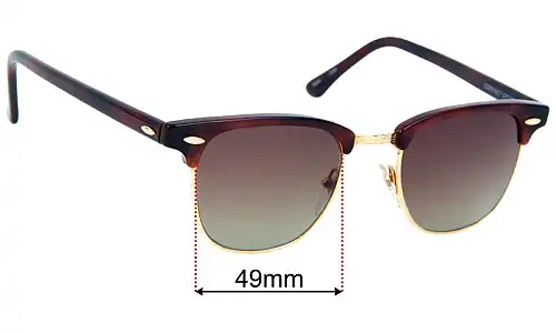  Serengeti 6277F Drivers Clubmaster - 49mm Wide 