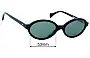Sunglass Fix Replacement Lenses for Sun Buddies Pearl - 53mm Wide 