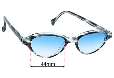 Vera Wang Luxe Harlowe Replacement Lenses 44mm wide 