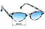 Sunglass Fix Replacement Lenses for Vera Wang Luxe Harlowe - 44mm Wide 