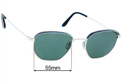 Vuarnet VL1922 Lentes de Repuesto 55mm wide 
