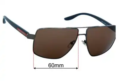 Armani Exchange AX 2037S Ersatzgläser 60mm wide 