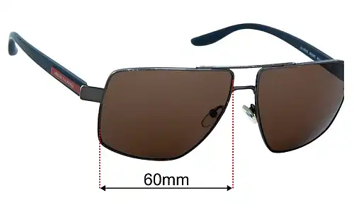 Armani Exchange AX 2037S Replacement Lenses 60mm wide 