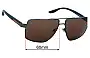 Sunglass Fix Replacement Lenses for Armani Exchange AX 2037S - 60mm Wide 