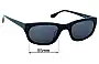Sunglass Fix Verres de Remplacement pour Assembly Label  Subtle Wrap - 55mm Wide 
