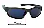 Sunglass Fix Replacement Lenses for Blue Steel BS4206 - 63mm Wide 