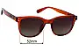 Sunglass Fix Replacement Lenses for Carve Homeland - 52mm Wide 