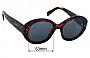 Sunglass Fix Replacement Lenses for Celine CL 40240I - 53mm Wide 