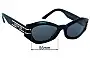 Sunglass Fix Replacement Lenses for Christian Dior  DiorSigniture B1U - 55mm Wide 