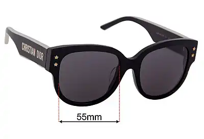 Christian Dior DiorPacific B2F Replacement Lenses 55mm wide 
