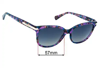 Coach HC8132 Replacement Lenses 57mm wide 