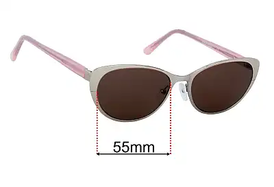 Eye Buy Direct Thames Replacement Lenses 55mm wide 