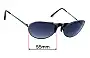 Sunglass Fix Replacement Lenses for Gargoyles Helios - 55mm Wide 