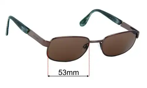 Giorgio Armani 675 Replacement Lenses 53mm wide 