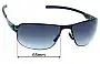 Sunglass Fix Replacement Lenses for IC! Berlin 109 Charlottenburg - 65mm Wide 