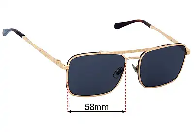 Louis Vuitton  6142 Lentes de Repuesto 58mm wide 