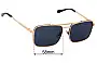 Sunglass Fix Replacement Lenses for Louis Vuitton  Z0378U - 62mm Wide 