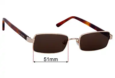 Lu Goldie Nina Replacement Lenses 51mm wide 