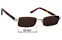 Sunglass Fix Replacement Lenses for Lu Goldie Nina - 51mm Wide 