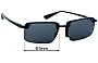 Sunglass Fix Ersatzgläser für Maui Jim MJ626 Laulima - 61mm Wide 