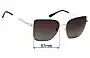 Sunglass Fix Lentes de Repuesto para Michael Kors MK1108 Bastia - 57mm Wide 