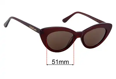 Ochre Lane Isla Cocoa Replacement Lenses 51mm wide 